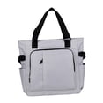 thumbnail image 4 of Bolso de mano Yuyangstore con bolsillo trasero cremallera trabajo computadora portátil viaje Gris claro, 4 of 8