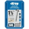 Kreg SML-F150-500 Zinc Pocket-Hole Screws, 1 1/2-Inch, #7 Fine Thread, Maxi-Loc Head (500 Count)