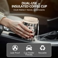 thumbnail image 5 of 18oz Double Drinking Coffee Mug – Vacuum Insulated Stainless Steel Travel Cup with Leakproof Lid, 316 Steel Thermos Tumbler for Hot & Cold Beverages, 5 of 7
