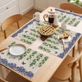 thumbnail image 5 of Spring Flowers Placemats Set of 8 Summer Vintage Botanical Butterfly Place Mats Indoor Wipeable Table Mats Washable Cloth Dining Table Placemats for Kitchen Holiday Party Home Decor 13x19 Inch, 5 of 9