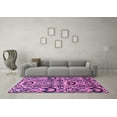 thumbnail image 3 of Ahgly Company Indoor Square Abstract Purple Modern Area Rugs, 4' Square, 3 of 4