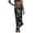Black A, variant on Long Skirts for Women Satin Printed Elastic Waist Maxi Skirt with Casual Lounge Style and Ankle Length