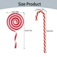thumbnail image 3 of HCTSHG Christmas Candy Canes, 5.9 Inch Plastic Red and White Twisted Tree Hanging Ornaments for Xmas Home, Indoor and Outdoor Party Decoration, Classic Christmas Decor, 3 of 9