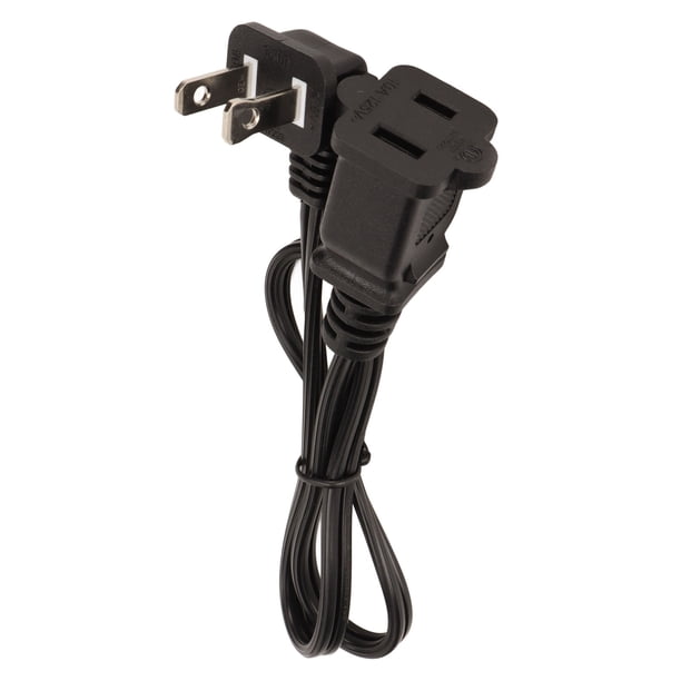 Cable de extensión de 1.6 pies 18 AWG Heavy Duty NEMA 5 15P macho a NEMA 5 15R hembra Cable de extensión de alimentación Cable de alimentación de CA 125 V enchufe de EE. UU. resistente al calor y