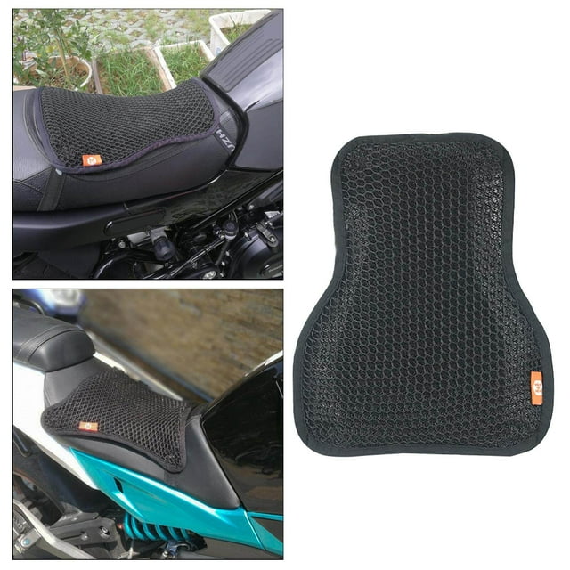 Langgg Coussin de Siège de Moto Résistant au Soleil Respirant Double Couche S