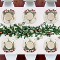 thumbnail image 7 of Ryvnso Christmas Tree Stars Round Plate Mats Dining Table Placemat Set of 4 for Holiday Decoration, 7 of 7