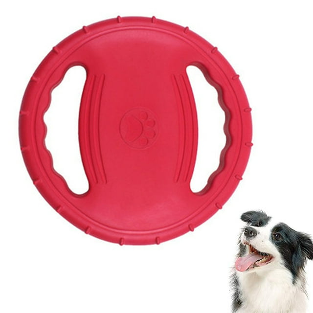 Hweilai Durable Dog Toy Frisbee Floats on Water Safe for Teeth