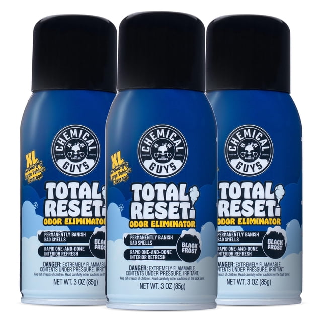 Eliminador de olores Chemical Guys Total Reset 3 x 85 g Black Frost