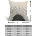 thumbnail image 4 of Black Sun Sunrise Sunshine Pillow Covers 18X18 Inch Sunset Boho Abstract Decorative Square Pillow Cases Modern Bohemian Linen Throw Pillows Set of 2 Home Decor For Sofa Couch Bedroom Outdoor, 4 of 6