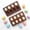 brown, variant on 8-Cavity Easter Egg Silicone Mold - Food Grade Non-Stick Bakeware for Chocolate Candy Muffin Ice Mold - Reusable DIY Spring Baking Supply