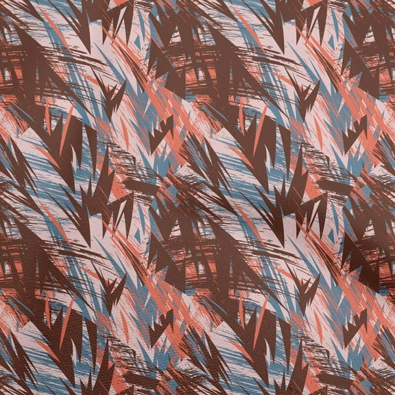 oneOone Velvet Brown Fabric Abstracts Fabric For Sewing Printed Craft Fabric By The Yard 58 Inch Wide