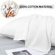 thumbnail image 4 of Funda de Almohada 100% Algodón PiccoCasa Juego de 2 Suaves Transpirables con Cierre de Cremallera Blanco 51x76cm, 4 of 6