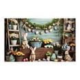 thumbnail image 2 of HongHeng Happy Easter Decorations Easter Backdrops Photography Banner Bunny Grassland Rustic Wood Background Eggs Banner for Jesus Easter Spring Party Decorations, 70.9 x 43.3 Inch, 2 of 6