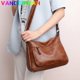 thumbnail image 2 of Bolso de mano de cuero de alta calidad para mujer, bolso de hombro tipo bandolera informal de lujo para mujer, Bolsas y monedero para trabajador, 2 of 6