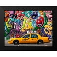thumbnail image 2 of Setboun, Michel 24x19 Black Modern Framed Museum Art Print Titled - Taxi and mural painting in Soho, NYC, 2 of 5