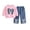 Pink, variant on mgoYE Toddler Baby Girl Clothes Fall Winter Outfit Bow Sweatshirt Denim Jeans Outfits 4-5 Years