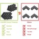 thumbnail image 5 of Black Set Of 4 Soft Foam Table Corner Protectors Baby Safety Right Angle Anti-shock Corner Protectors With Resistant Adhesives For Tables And Any Shar, 5 of 5