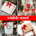 thumbnail image 6 of Lssam Velvet Christmas Bows for Gift Wrapping, Pre-Tied Elastic Loops for Holiday Decor, 8 Inch Red Bows for Party Favors & Gift Boxes, Pack of 1, 6 of 7