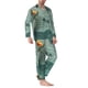 thumbnail image 2 of Balery Paper Fox Crow Fantasy Pijama para Hombre de Dos Piezas con Manga Larga, Conjunto de Dormir y Descanso Suave con Bolsillos-Large, 2 of 7
