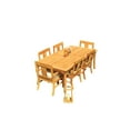thumbnail image 4 of Grade-A Teak Dining Set: 6 Seater 7 Pc: 83" Rectangle Table And 6 Osborne Arm Chairs Outdoor Patio WholesaleTeak #51OS-0107, 4 of 4