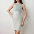 thumbnail image 2 of Women's Fitted Sleeveless Sports Dress with Built-In Bra and Bodycon Silhouette - X Large, Off White, 2 of 6