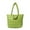 Green, variant on Women Winter Puffer Shoulder Bag Large Handbag Bag Top Handle Tote Bag, White