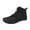 Black, variant on WEAIXIMIUNG Black Ankle Boots No Heel Couples Autumn and Winter Outdoor Warm Plus Hair Thickening Snow Boots for Men and Women Warm Non Antisplash Mountaineering Five Finger Shoes