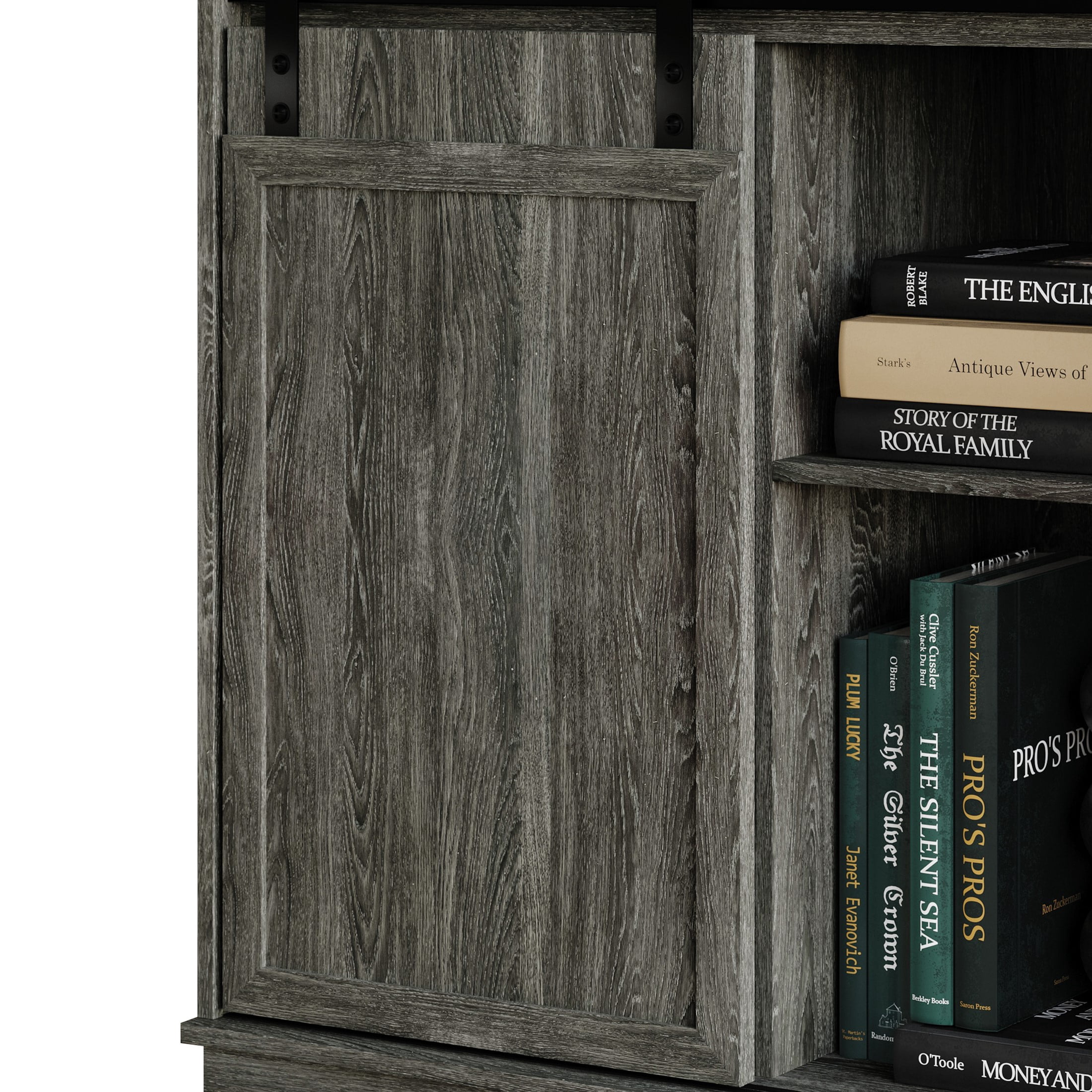 Castle Place Minimalist Sideboard Buffet Cabinet, Dark Grey