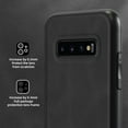 thumbnail image 6 of Nalacover Case for Samsung S10,Slim Luxury Premium PU Leather Non-Slip Grip Shockproof Bumper Anti-Scratch [ with Tempered Glass Screen Protector ] Cases for Samsung Galaxy S10, Black, 6 of 8