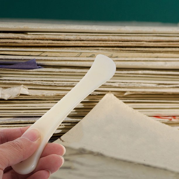 unbranded 5Ud Herramienta Plástica Beige Para Plegar Y Marcar Papel Con Ergonómico