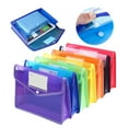 thumbnail image 5 of HANXIULIN 1 Pc Plastic Envelopes Poly Envelopes, Clear Document Folders File Folders US Letter A4 Size File Envelopes with Label Pocket, 5 of 5