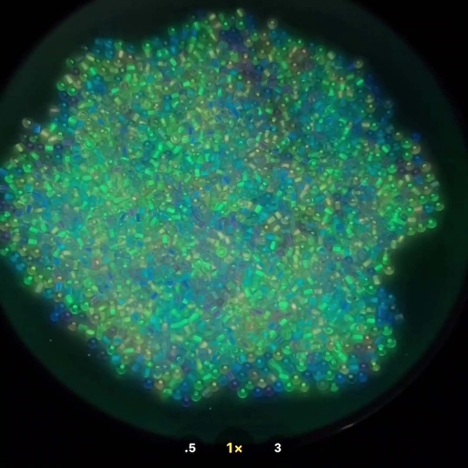 tegongse 660x Cylindrical Beads Hair Beads Glow in The Dark Acrylic Luminous Bead for Making Bracelet Necklace Ring Earring Craft