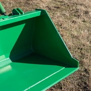 Titan Attachments 5FT Dirt Bucket Attachment Fits John Deere Hook And Pin Tractors, Low Profile Bucket For Dirt, Debris, Material Loading with Reinforced Gussets