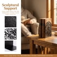 thumbnail image 2 of Unique Bargains Metal Tree Design Book Ends for Shelves Black Mushroom 4.7"x3.5"x6.8", 2 of 5