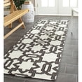 thumbnail image 2 of SAFAVIEH Dhurries Toria Geometric Wool Area Rug, Ivory/Grey, 5' x 8', 2 of 6