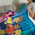 thumbnail image 4 of The Fresh Beat Flannel Blanket Bed Sofa Couch Throw Cozy Lightweight Birthday Gift, 4 of 8