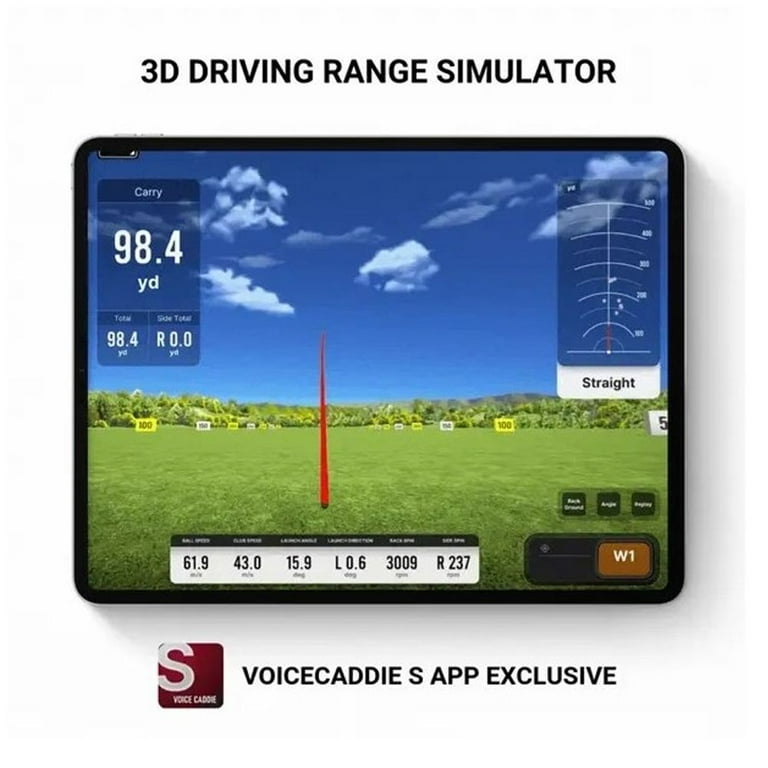 Voice Caddie, Golf Launch Monitor, SC4 PRO, 3D Driving Range