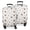 White Highland Cow, variant on White Highland Cow Flower Pattern Luggage Cover Fashion Suitcase Cover Baggage Covers Fit 25-28 Inch Luggage (Go Travel)