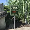 thumbnail image 6 of Ymaotrade No Trespassing Dog On Premises Keep Gate Shut Yard Sign with Stakes 7×8.8in, Sturdy Aluminum Yard Signs Rust Free, Warning Signs for Home, Dog House Sign Decorations, 6 of 7