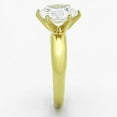 thumbnail image 4 of Bague en Acier Inoxydable avec Grade AAA CZ Transparent pour Femmes Style Pierre Claire TK1408 Taille 8, 4 of 5