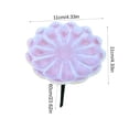 thumbnail image 3 of Glazed Ceramic Pollinator Waterer with Stake - Floral Insect Feeder for Outdoor Garden Yard Patio - Shallow Bird Bath for Hummingbirds and Helpful Bugs - Metal Ground Spike for Easy Setup, 3 of 6