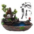 thumbnail image 2 of Tabletop Mountain Waterfall, Indoor Water Fountain Ornament Lightweight  for Living Room, 2 of 8