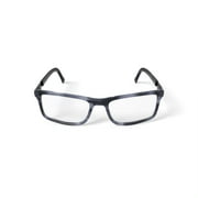 Phat Farm Mens HV703 Rectangular Prescription Eyeglasses with Case, Blue Stripe