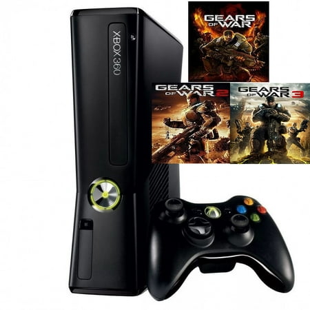 Refurbished Microsoft Xbox 360 4gb Console Gears of War 1 2 and 3