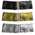 thumbnail image 1 of Ceinture Élastique à Paillettes pour Femme, Sangle Extensible, Accessoire de Robe de Soirée, Or, 1 of 6
