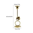 thumbnail image 2 of Monstrate Candelero combinado con aroma encantador y dije dorado de de café para regalo de velas de candelabro Decoración del hogar F, 2 of 6