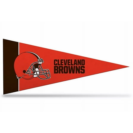 8 Pack Browns Mini Pennant, 4" x 9" - Licensed By Rico