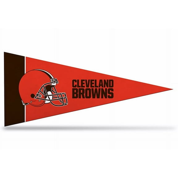 8 Pack Browns Mini Pennant, 4" x 9" - Licensed By Rico