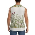 thumbnail image 4 of Kdxio Herbs and Wildflowers for Men's Muscle T-shirt,Sleeveless for Workout Running Athletic Gym Lounge Casual, 4 of 7