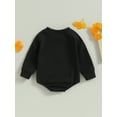thumbnail image 4 of Blotona Infant Baby Girls Sweatshirts Rompers 6M 12M 18M 24M Newborn Girl Jumpsuit Long Sleeve Round Neck Letter Print Bodysuits Fall Casual Playsuit, 4 of 8